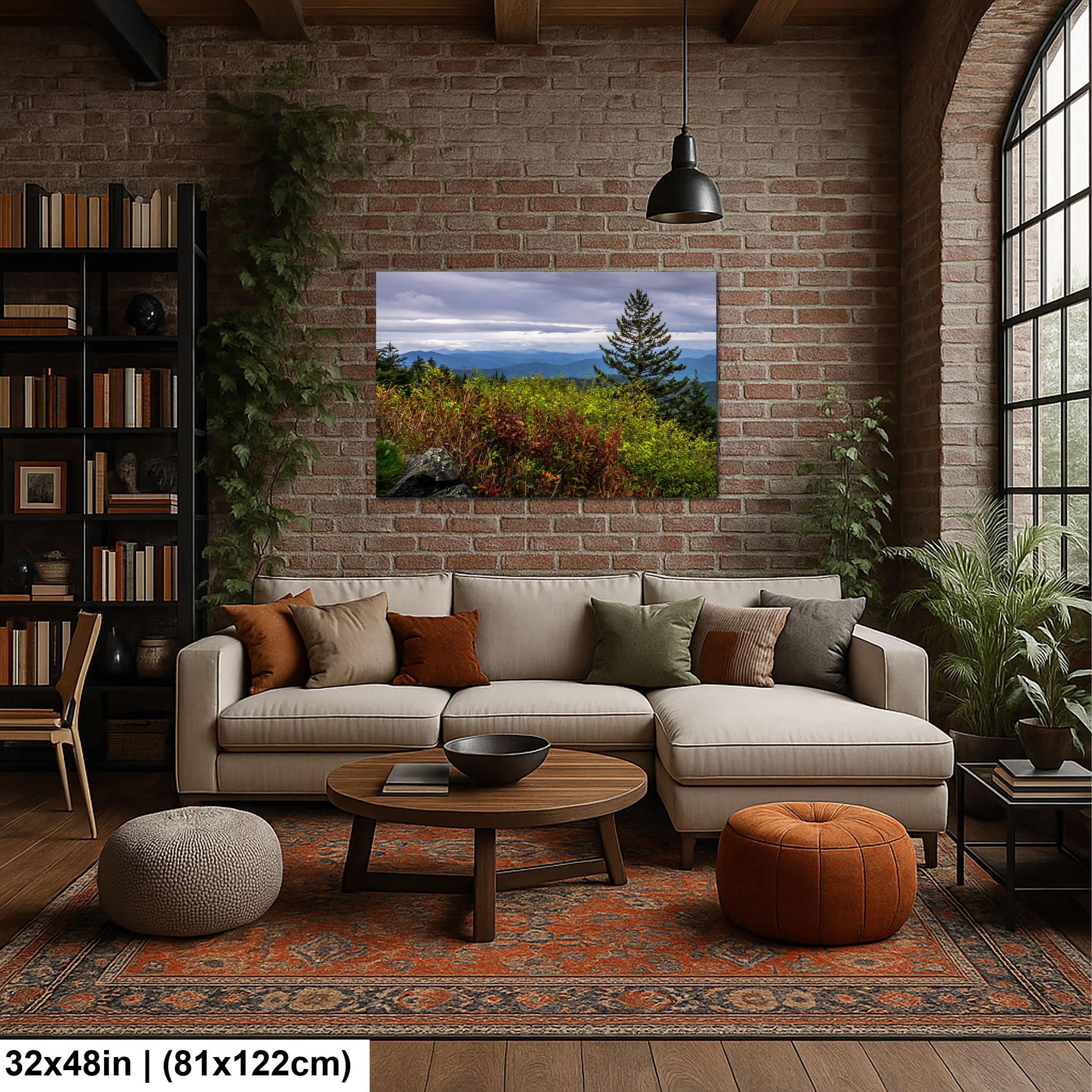 Autumn's Edge: Great Smoky Mountains Tennessee Nature Photography Wall Art