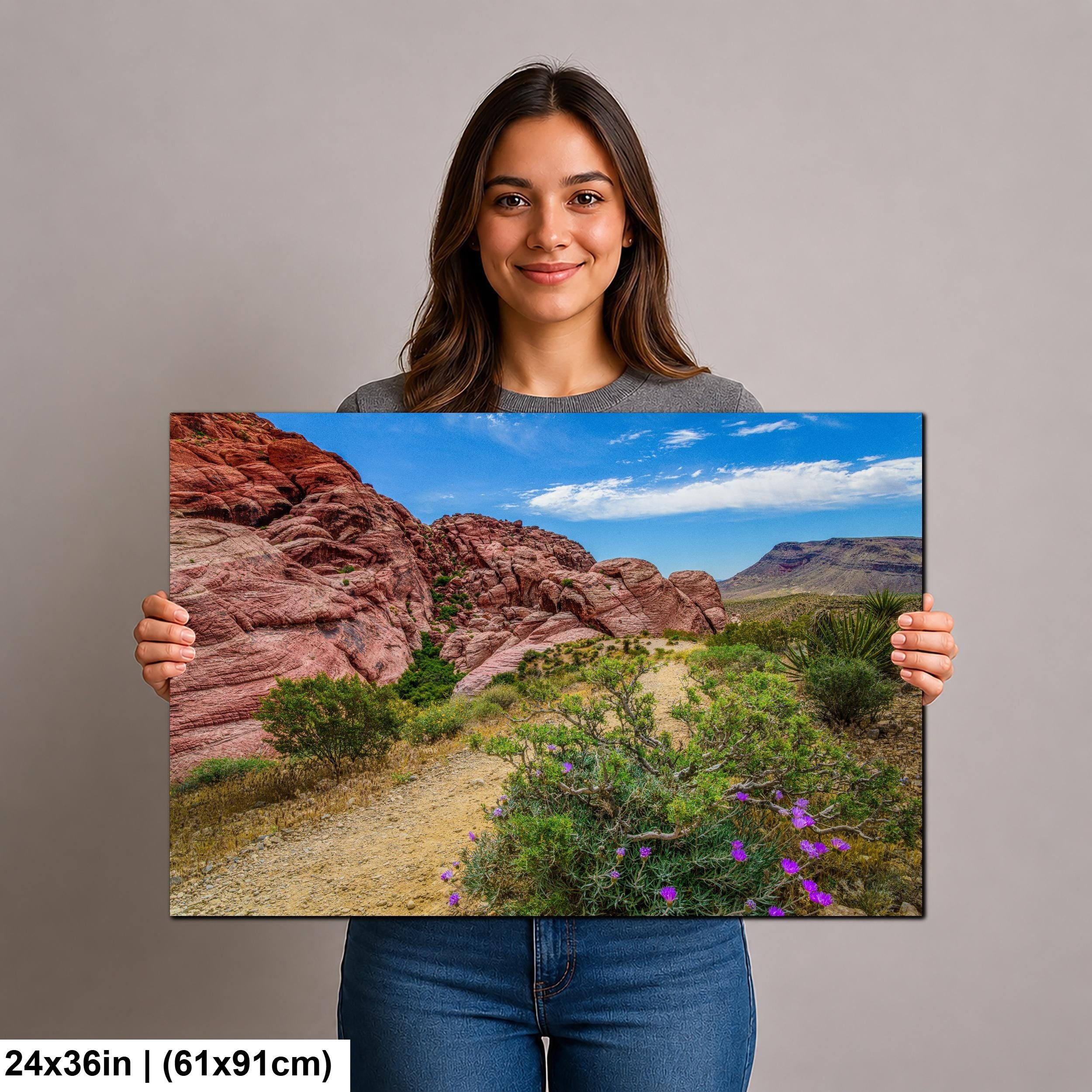 Wildflower Trail: Red Rock Canyon Las Vegas Nevada Photography Wall Art