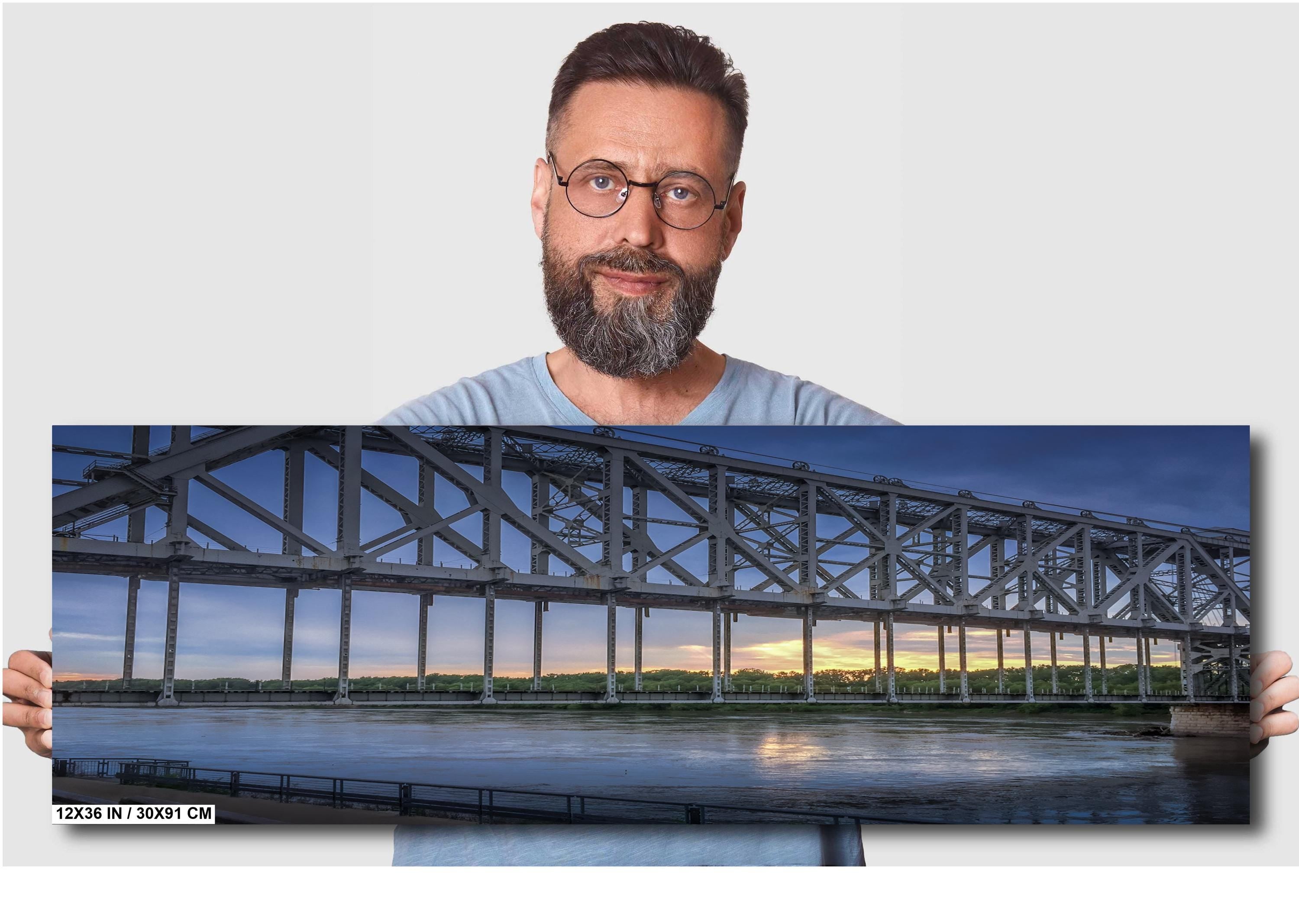 ASB Railroad Bridge Photo: Kansas City Missouri Steel Photography Wall Art