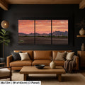 Fiery Sonoran Desert Sunset with Saguaro, Quartzsite Arizona Photography Print
