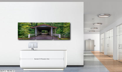 Fletcher Creek Bridge Covered Bridge - Little Rock Arkansas Photography Print