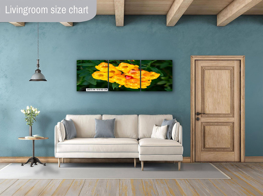 Yellow Bells Flower Print: Tucson Botanical Photography, Arizona Nature Art