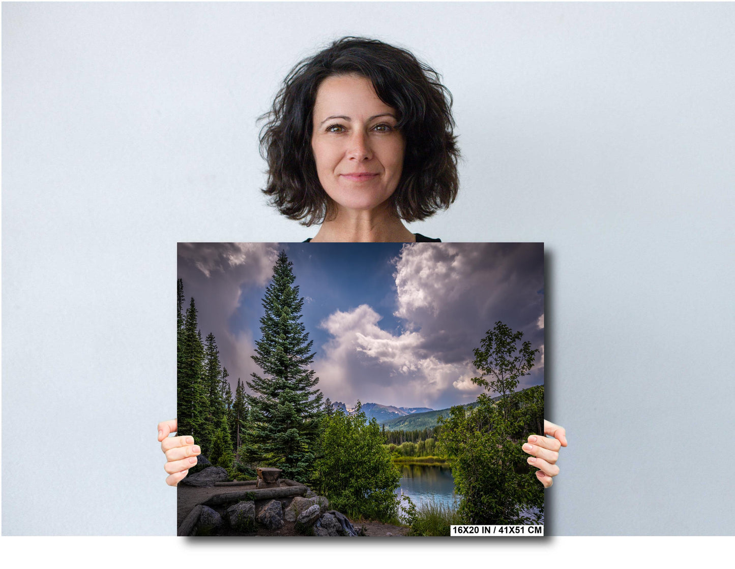 Cloud-Kissed Pines in Rocky Mountain National Park, Colorado Print Wall Art Photography Aluminum/Acrylic/Metal/Canvas Southwestern Decor