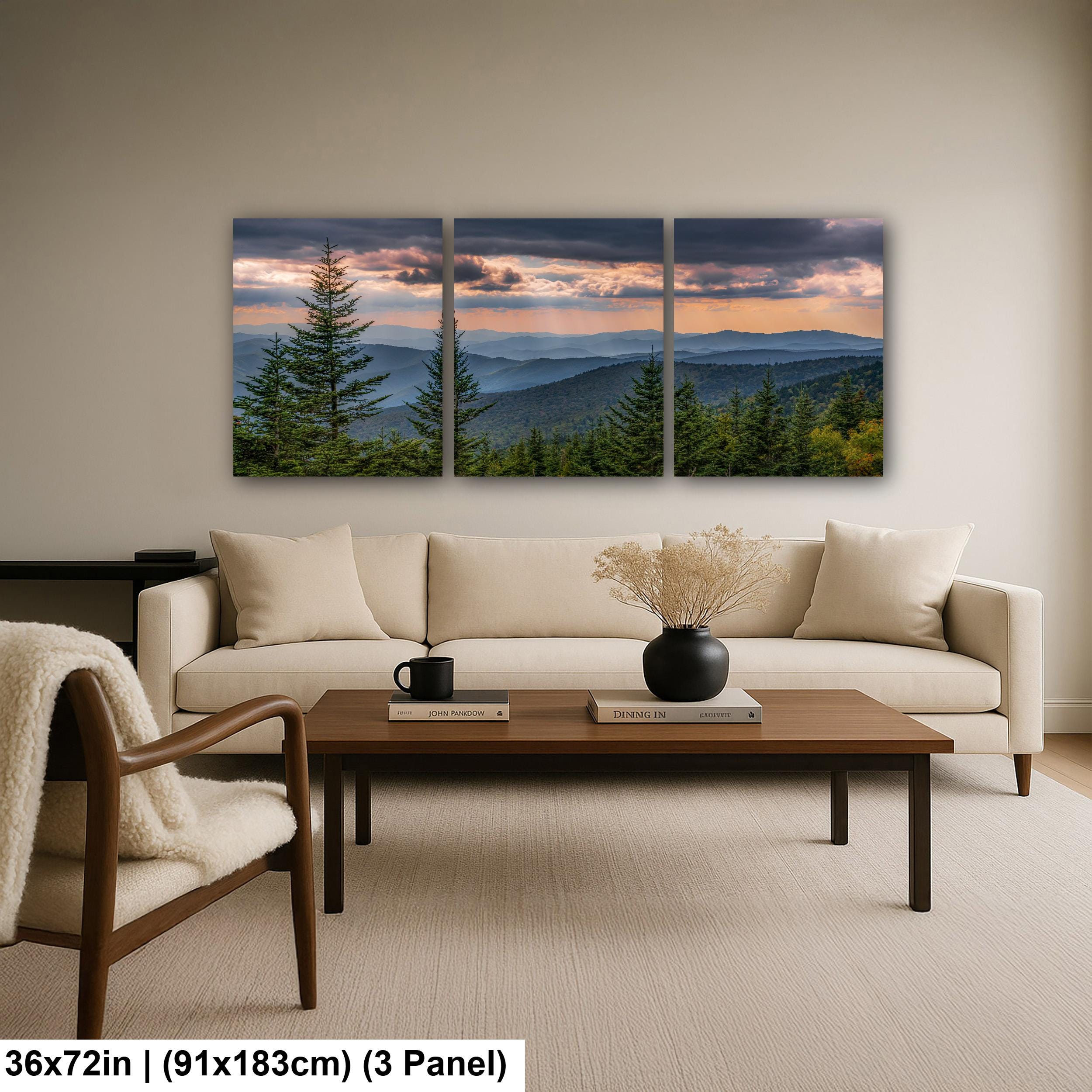 Ridge After Ridge: Great Smoky Mountains Tennessee Landscape Photo Wall Art