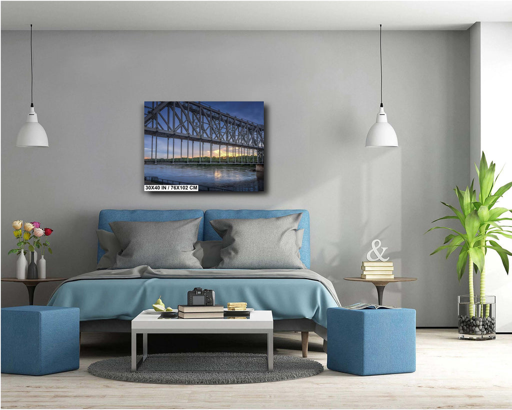 ASB Railroad Bridge Photo: Kansas City Missouri Steel Photography Wall Art