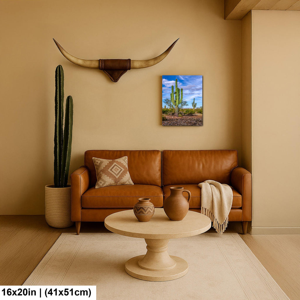 Tall Saguaros in the Sonoran Desert, Casa Grande Arizona, Photography Wall Art