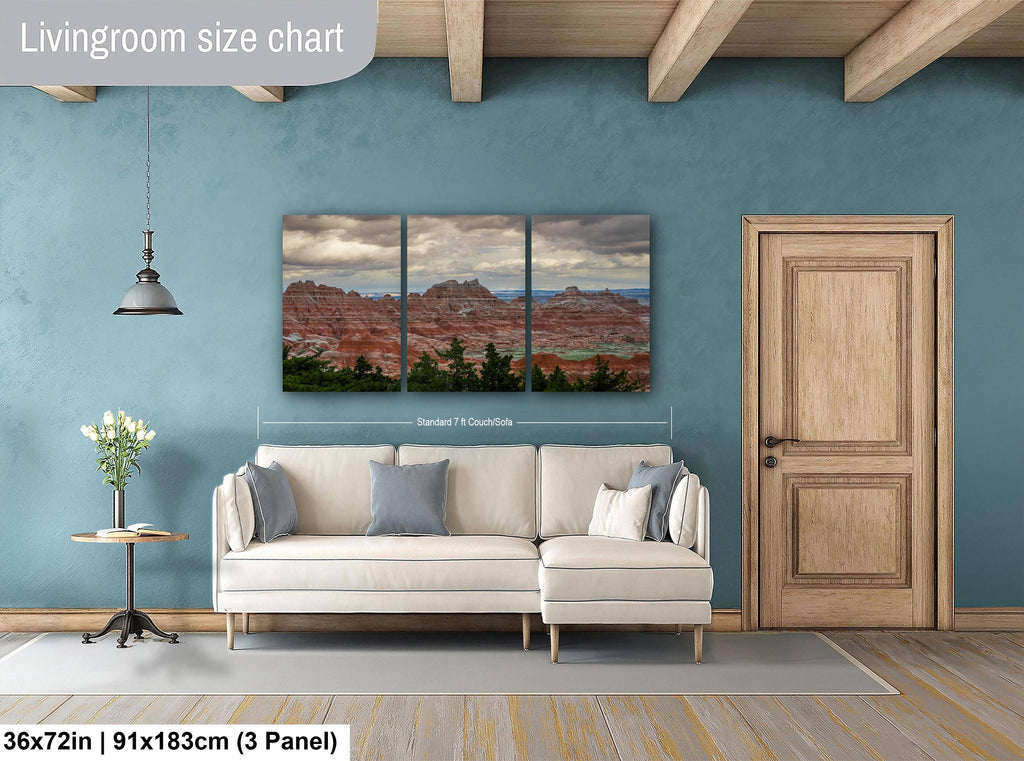 Badlands National Park South Dakota Red Rock Landscape Photography Wall Art