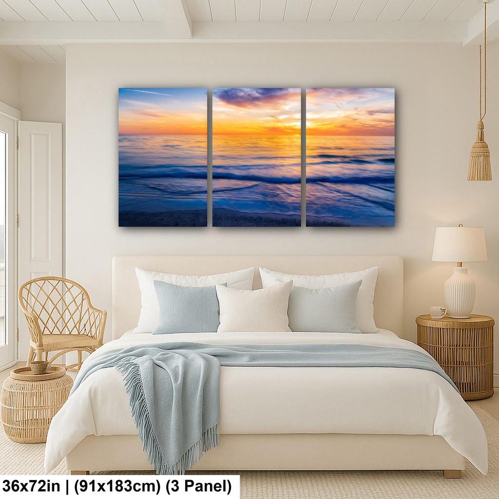 Gentle Waves: Bradenton Beach Sunset Anna Maria Island Florida Wall Art