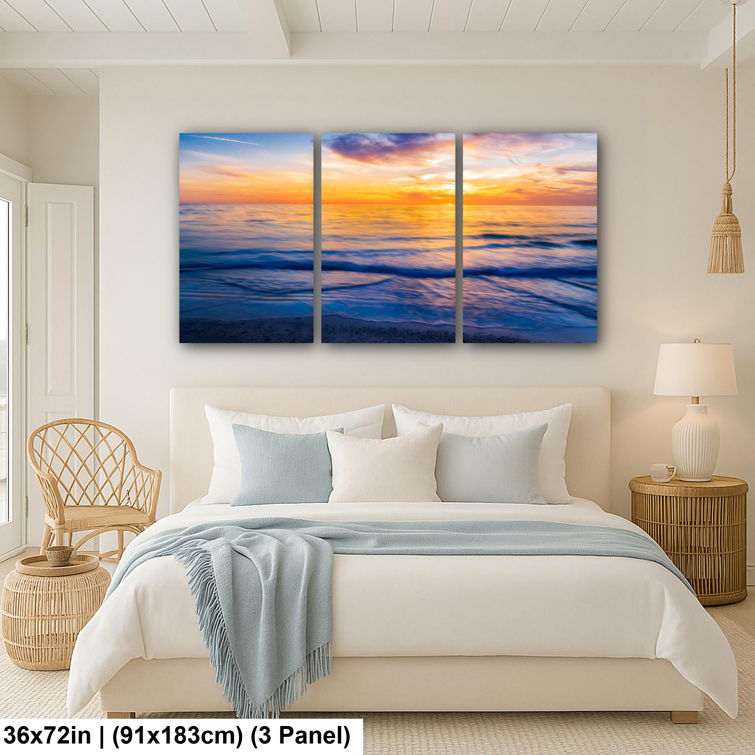 Gentle Waves: Bradenton Beach Sunset Anna Maria Island Florida Wall Art