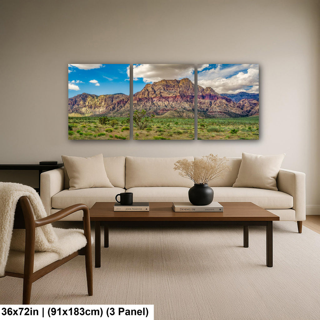 Crimson Sandstone Peak: Red Rock Canyon Las Vegas Nevada Photo Wall Art