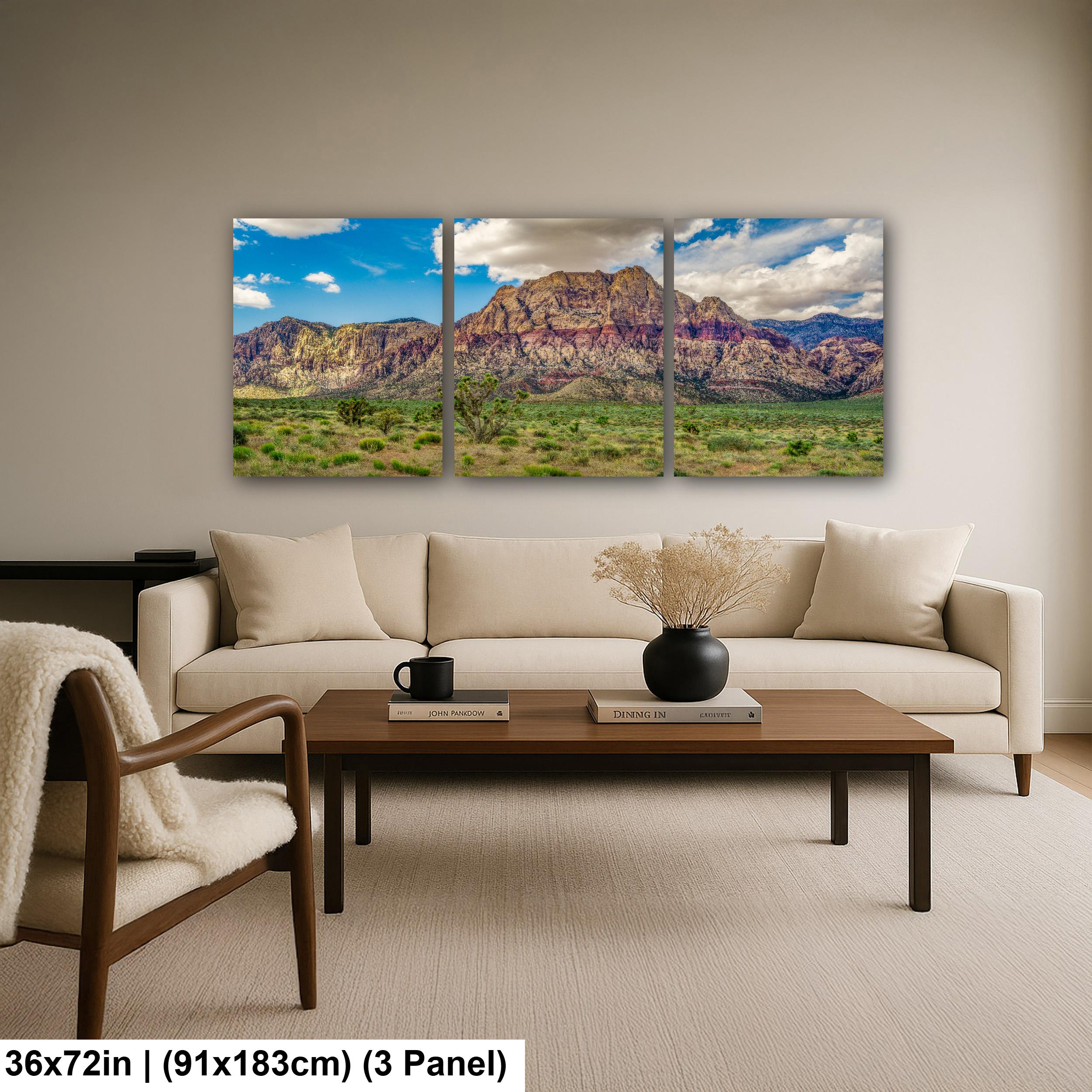 Crimson Sandstone Peak: Red Rock Canyon Las Vegas Nevada Photo Wall Art