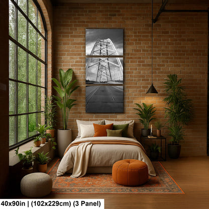 Broadway Bridge Black and White - Little Rock Arkansas Photography Print