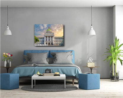Historic Harrisburg: Pennsylvania State Capitol Complex Print Wall Art Historic Architectural Photography Aluminum/Acrylic/Metal/Canvas