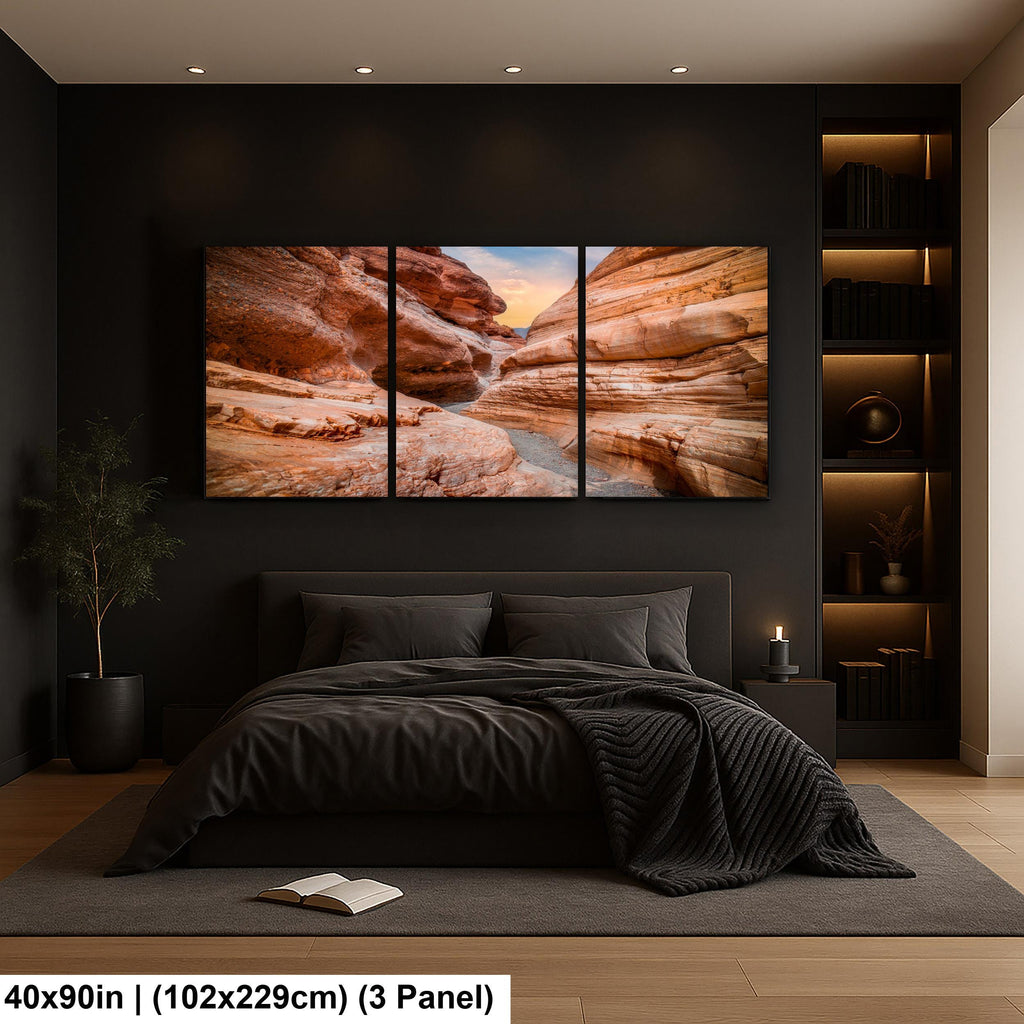 Golden Canyon Trail Death Valley Photography Print, California Desert Landscape Wall Art, Southwest Geology Decor