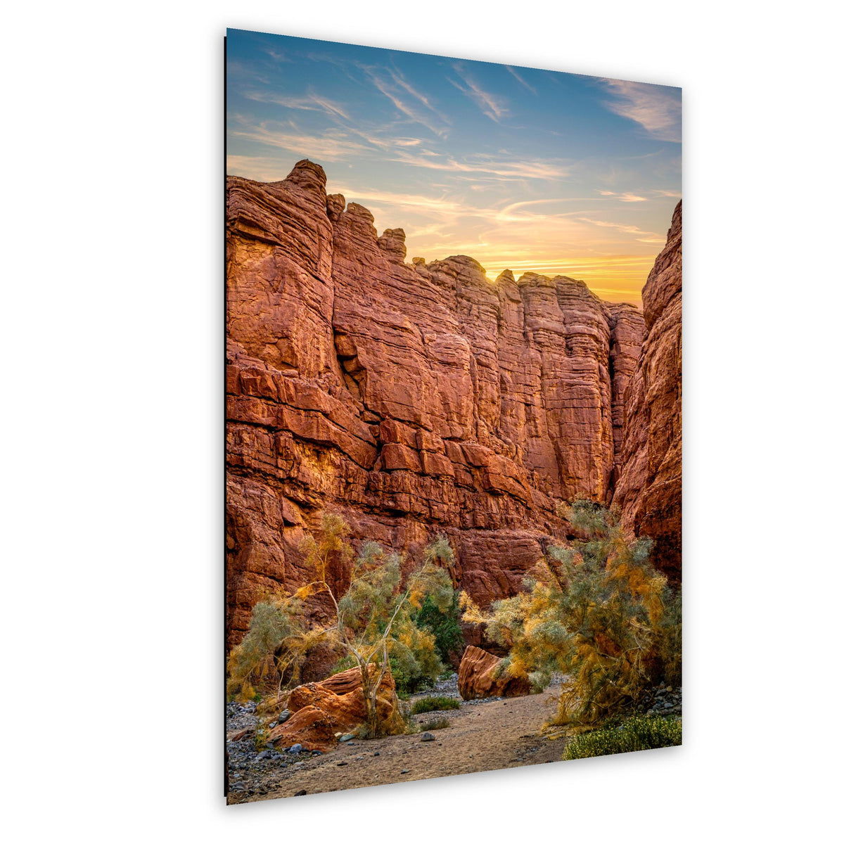 Towering Cliffs: Ladder Canyon Mecca Hills California Desert Photo Wall Art