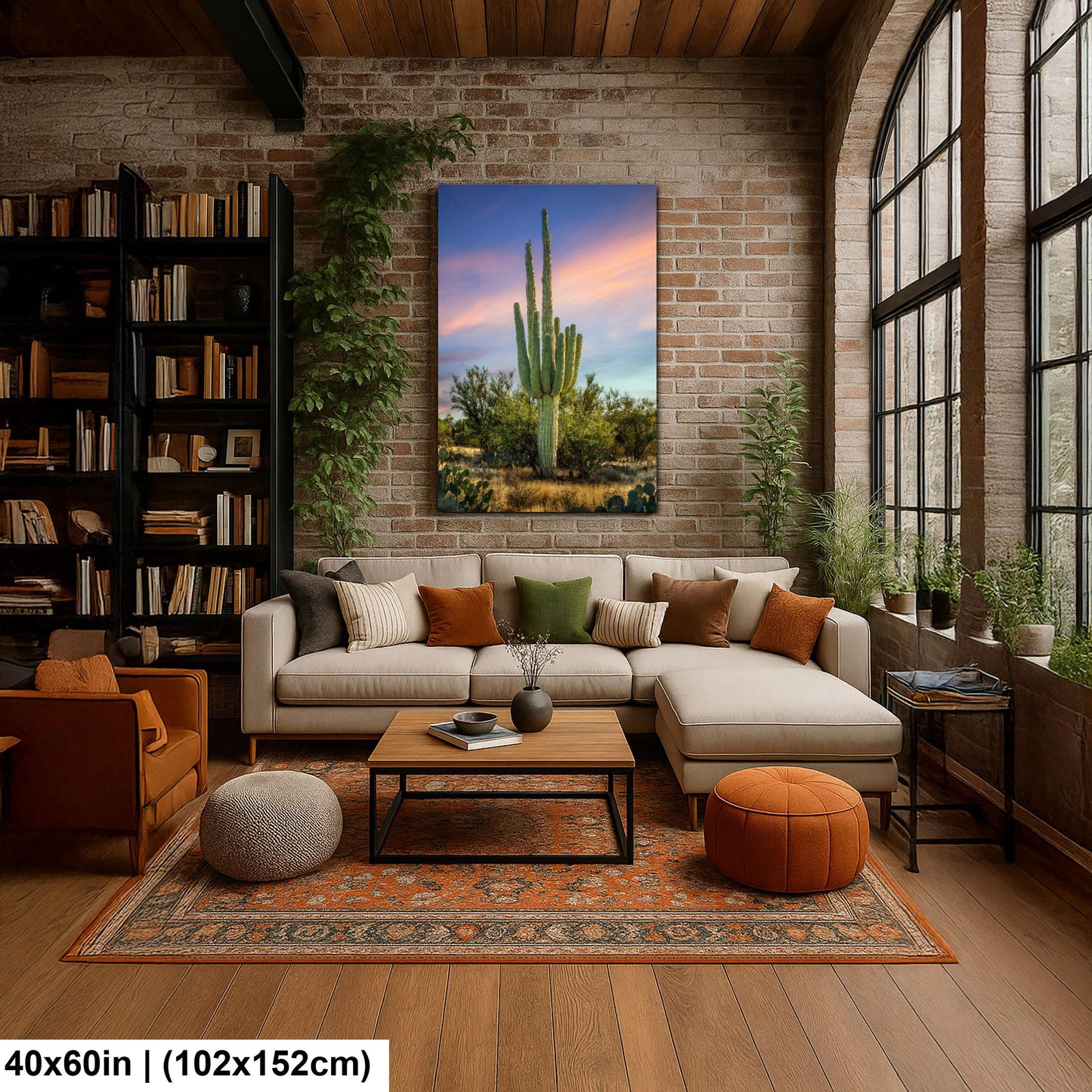 Oro Valley Saguaro at Dusk Photography Print, Tucson Arizona Desert Landscape, Southwestern Wall Art, Cactus Decor