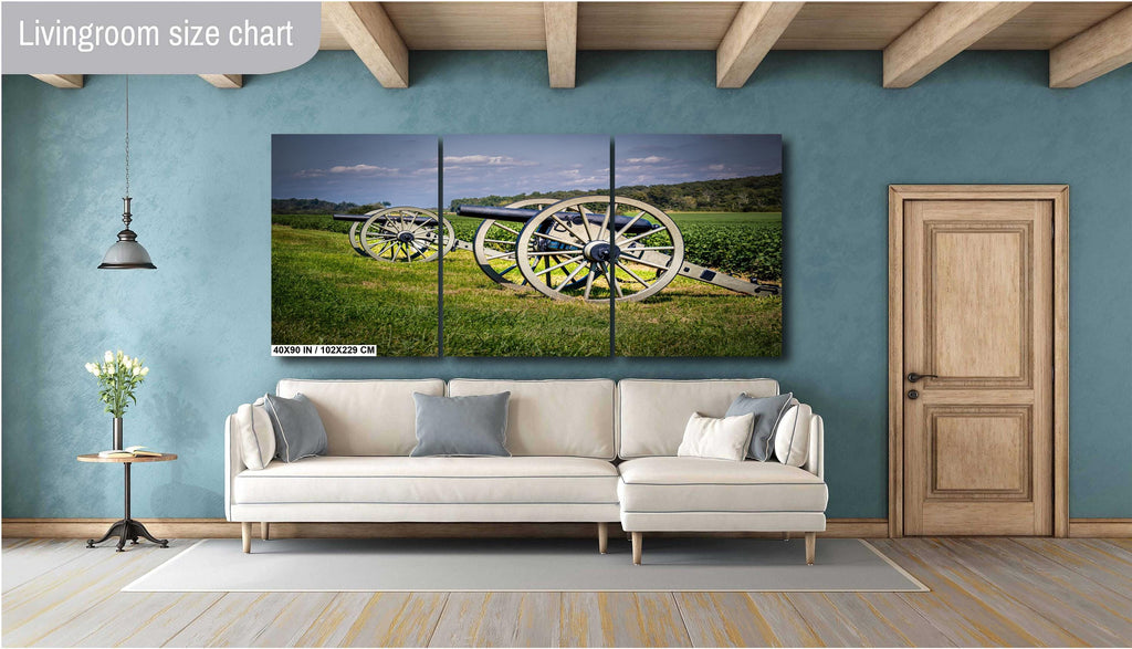 Gettysburg Cannon Print: 19th Century Artillery, National Military Park