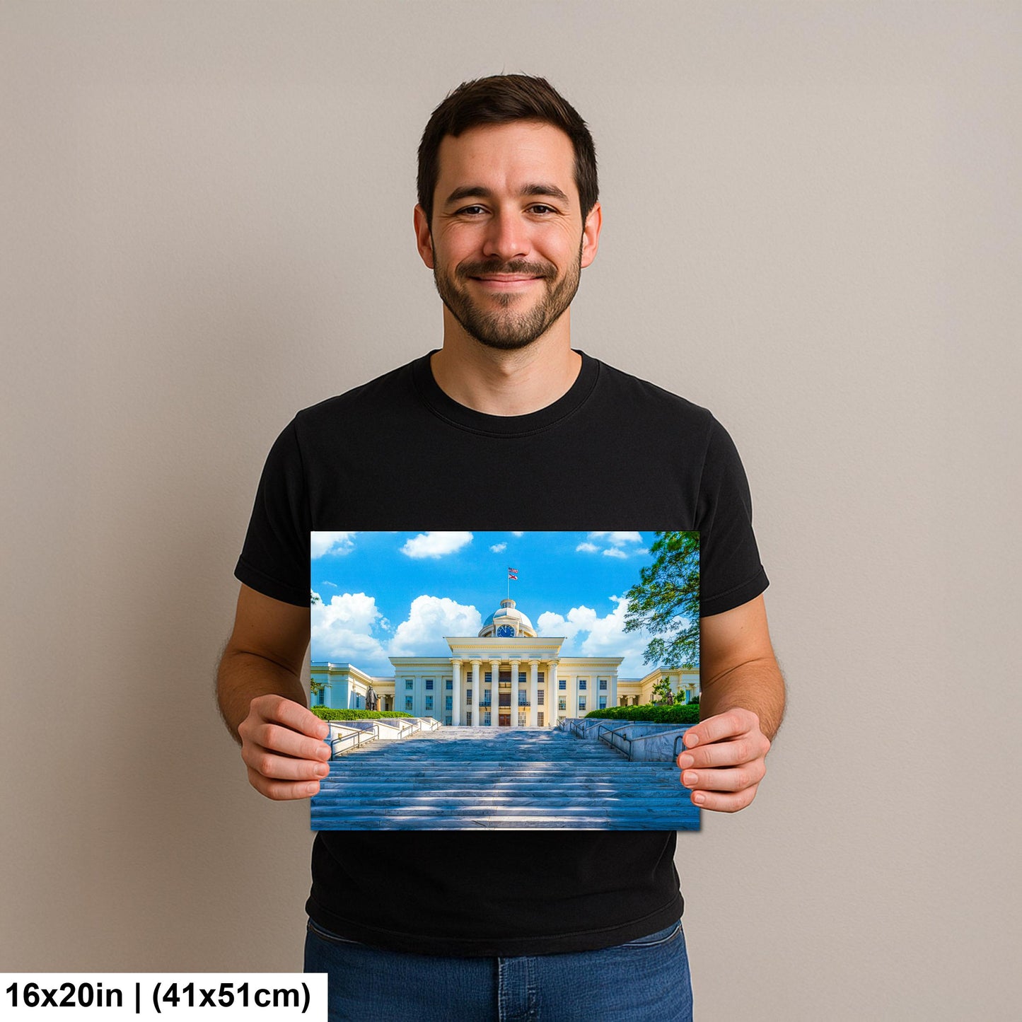 Alabama State Capitol Front Staircase, Montgomery Wall Art Photography