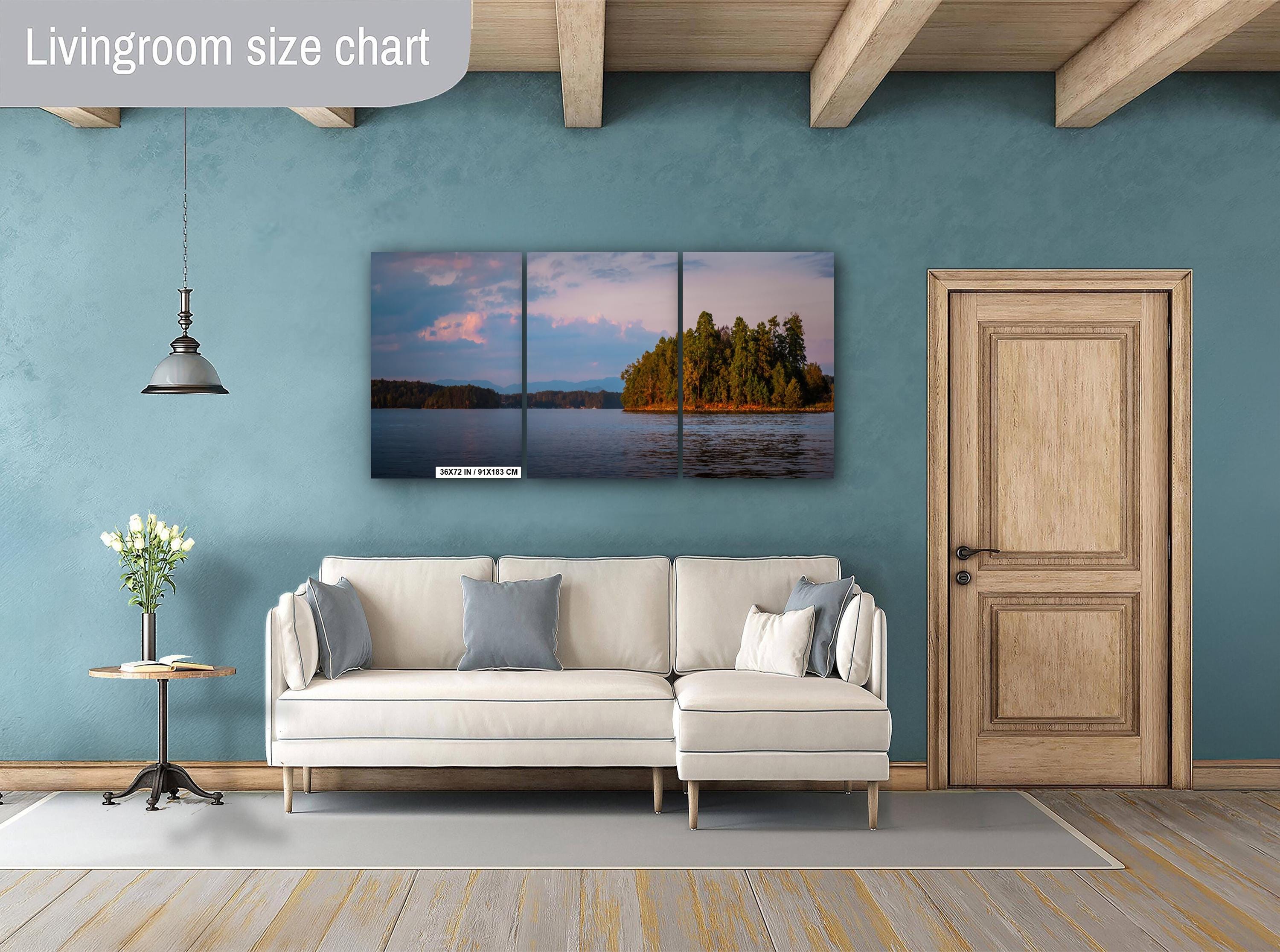 Glowing Sunset on Lake Keowee South Carolina Print Wall Art Photography Aluminum/Acrylic/Metal/Canvas Waterscape Sunset Hanging Home Decor