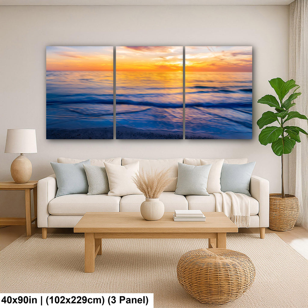 Gentle Waves: Bradenton Beach Sunset Anna Maria Island Florida Wall Art