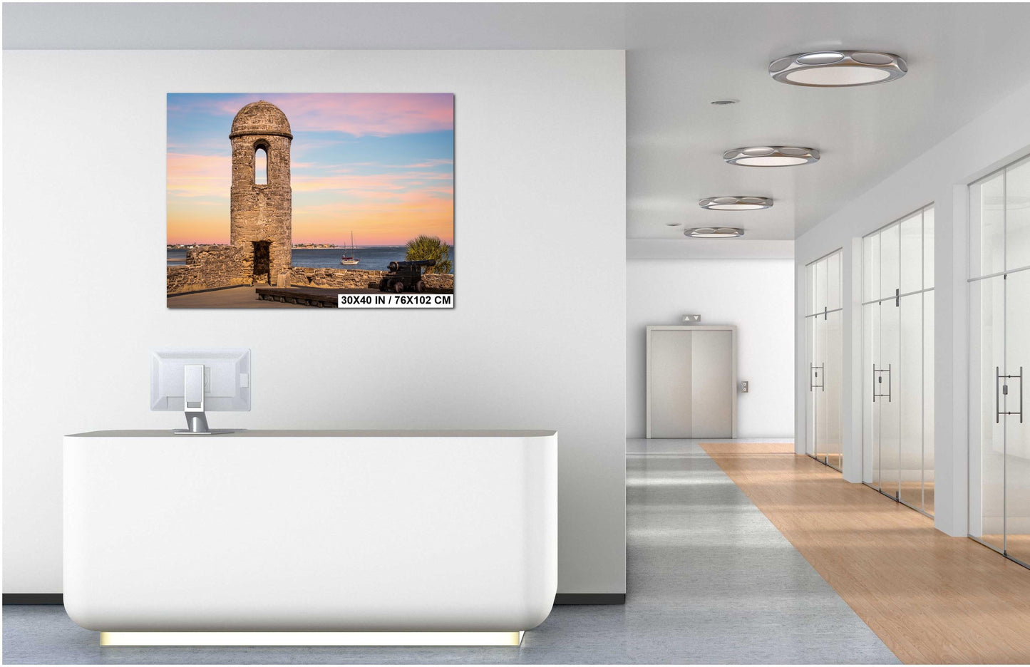 Castillo de San Marcos Sunset Print: St. Augustine Coastal Wall Art