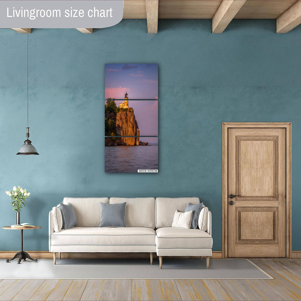 Split Rock Lighthouse Sunset Minnesota North Shore Photography Wall Art