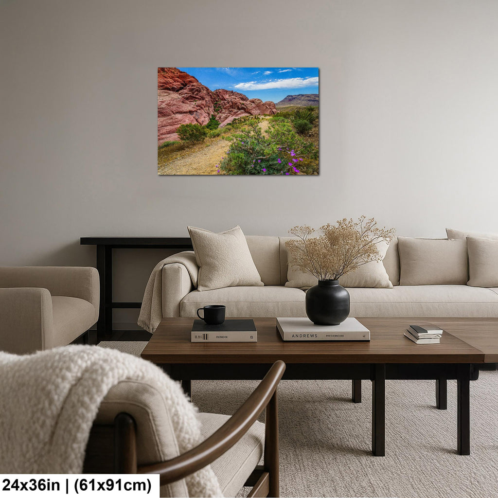 Wildflower Trail: Red Rock Canyon Las Vegas Nevada Photography Wall Art