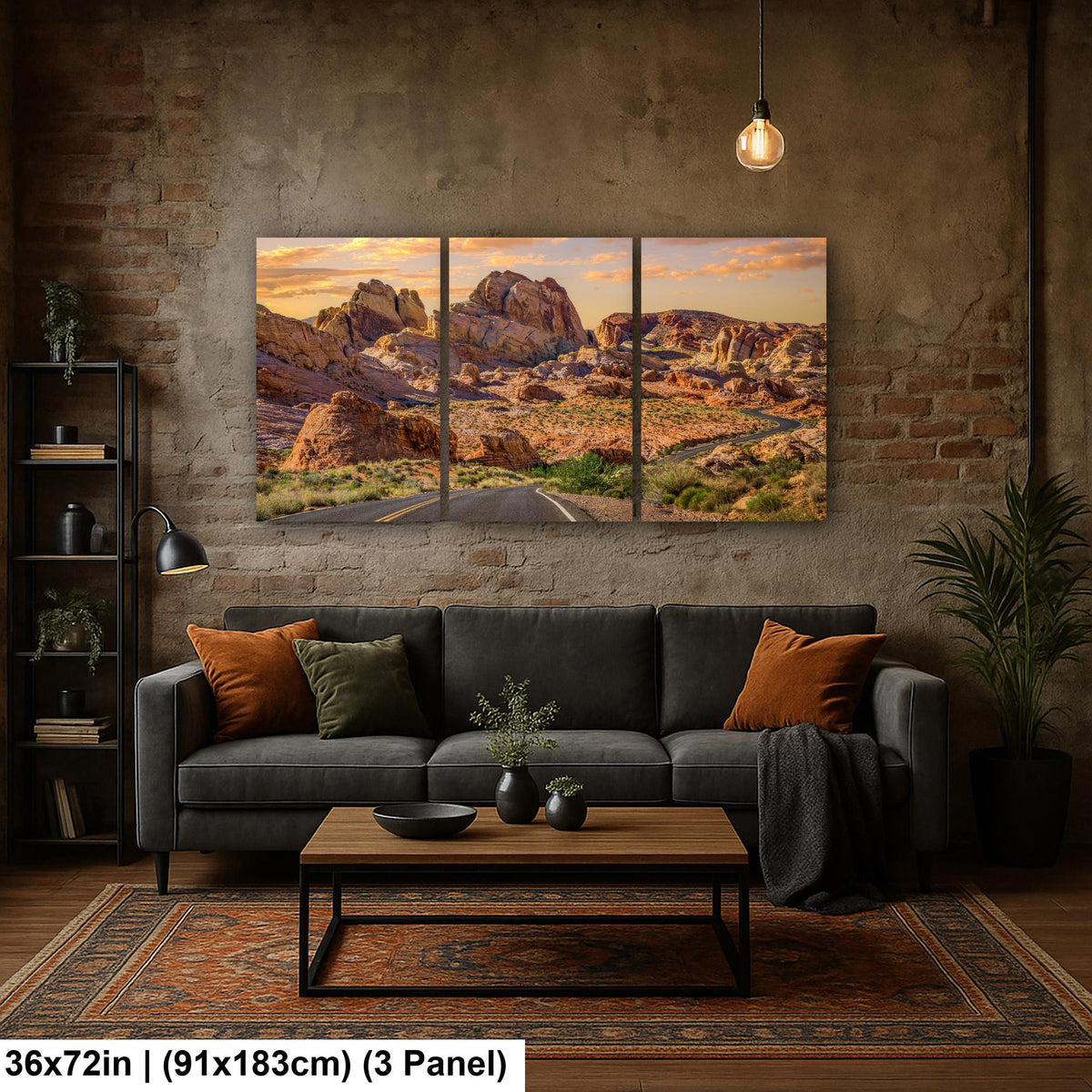 Sandstone Road: Valley of Fire State Park Nevada Golden Hour Photo Wall Art