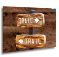 Pathfinder Choice: Rustic Arrow Trail Signs Wyoming Photography Wall Art