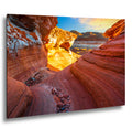 Lake Powell Golden Sandstone Glow Page Arizona Photography Print, Southwest Canyon Wall Art