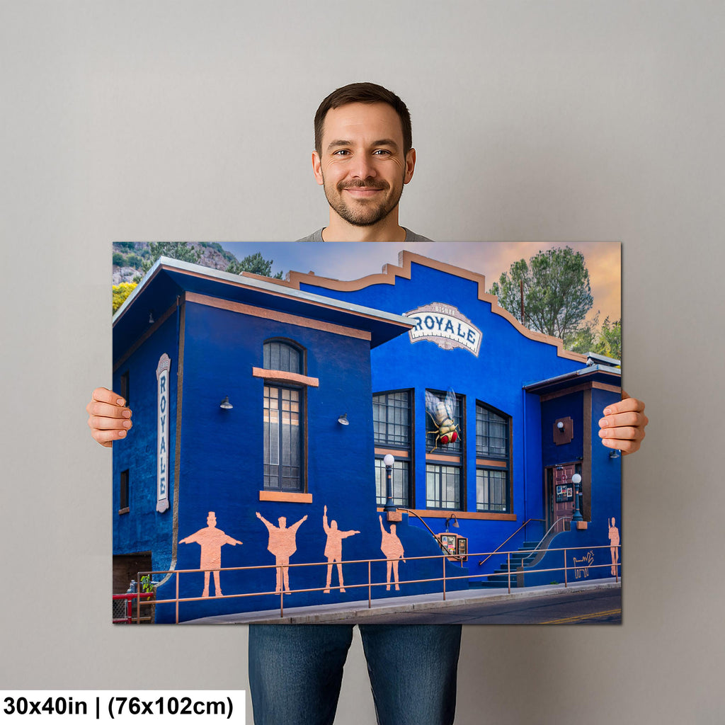 Bisbee Royale Theater Beatles Silhouette Mural Arizona Landmark Photography Wall Art