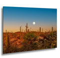 Full Moon Over Saguaro National Park East Photography Print, Tucson Arizona Desert Landscape, Southwest Wall Art