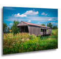Rustic Covered Bridge Over Otter Tail River Detroit Lakes Minnesota Photography Print