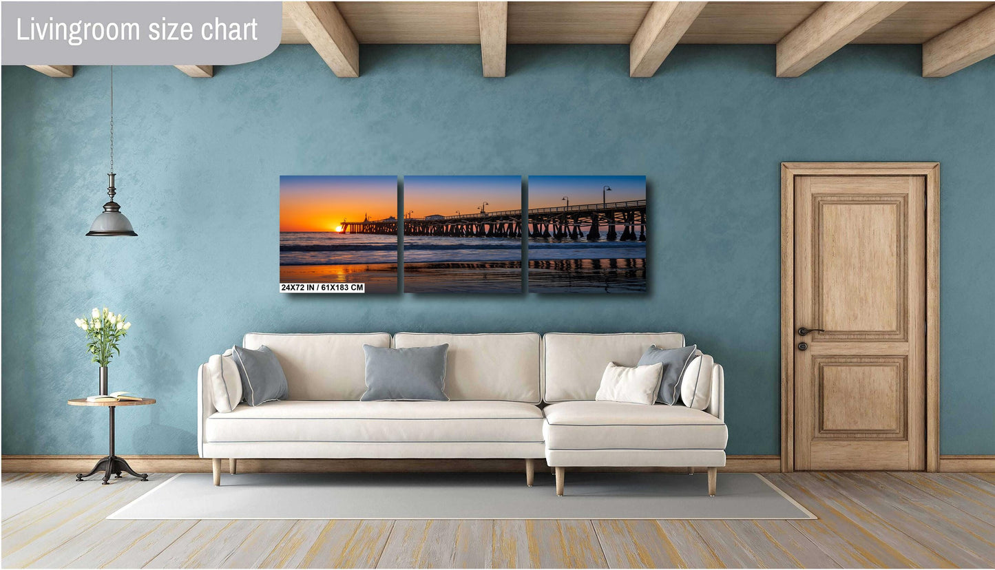 San Clemente Pier Sunset Print: California Beach Seascape