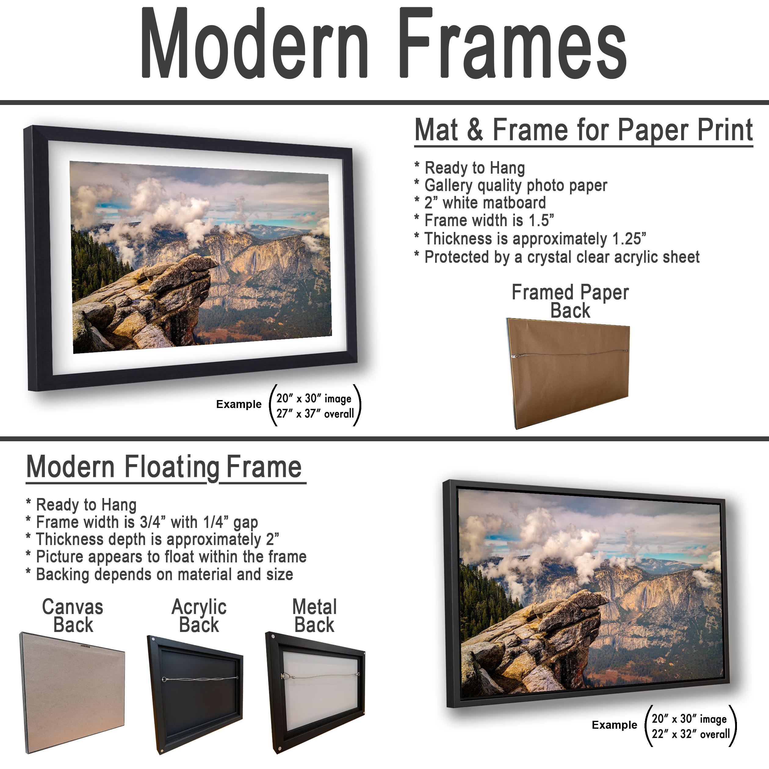 Glacier Point View Yosemite National Park Photography Print, California Landscape Wall Art, Dramatic Mountain Photo