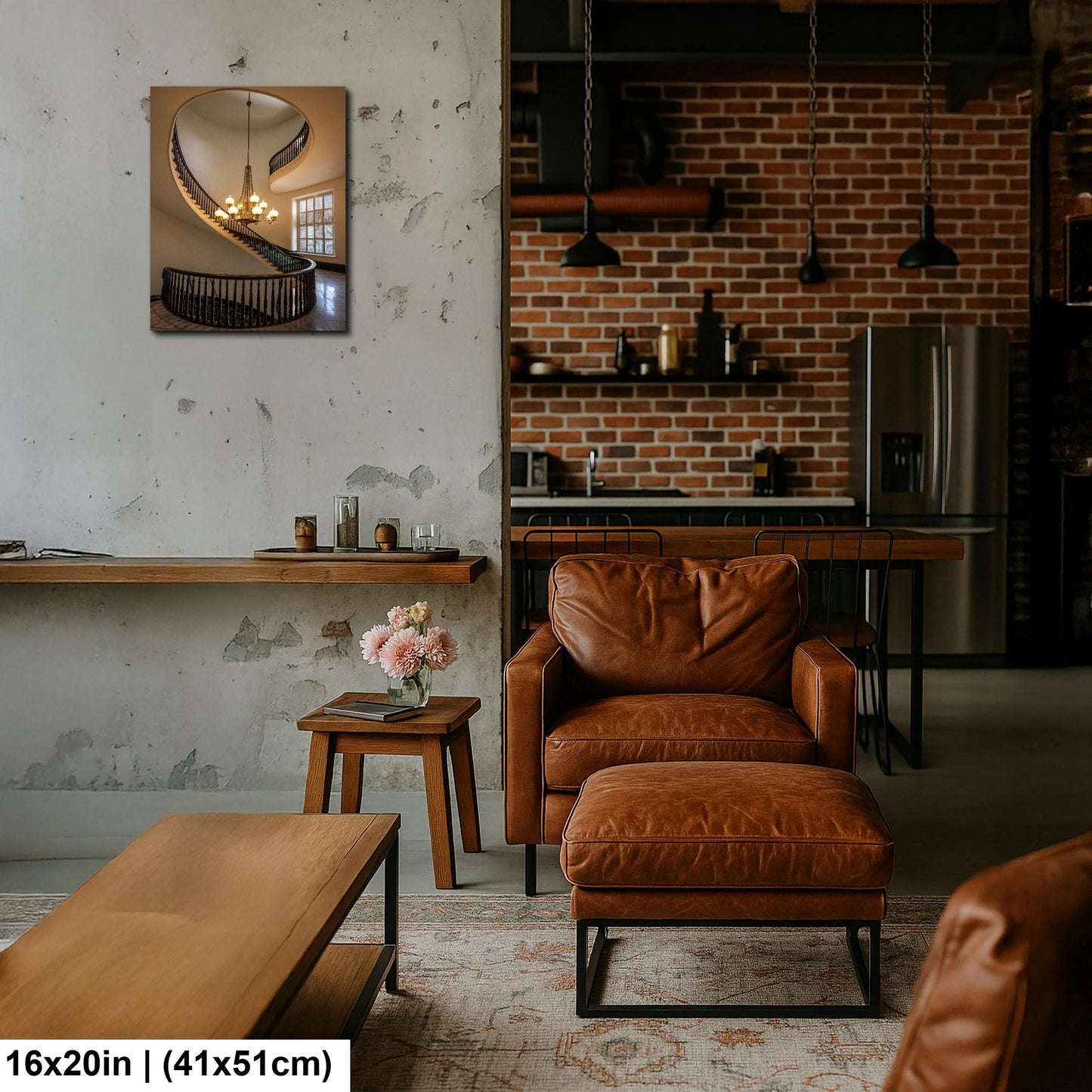 Spiral Staircase and Chandelier, Alabama State Capitol Wall Art
