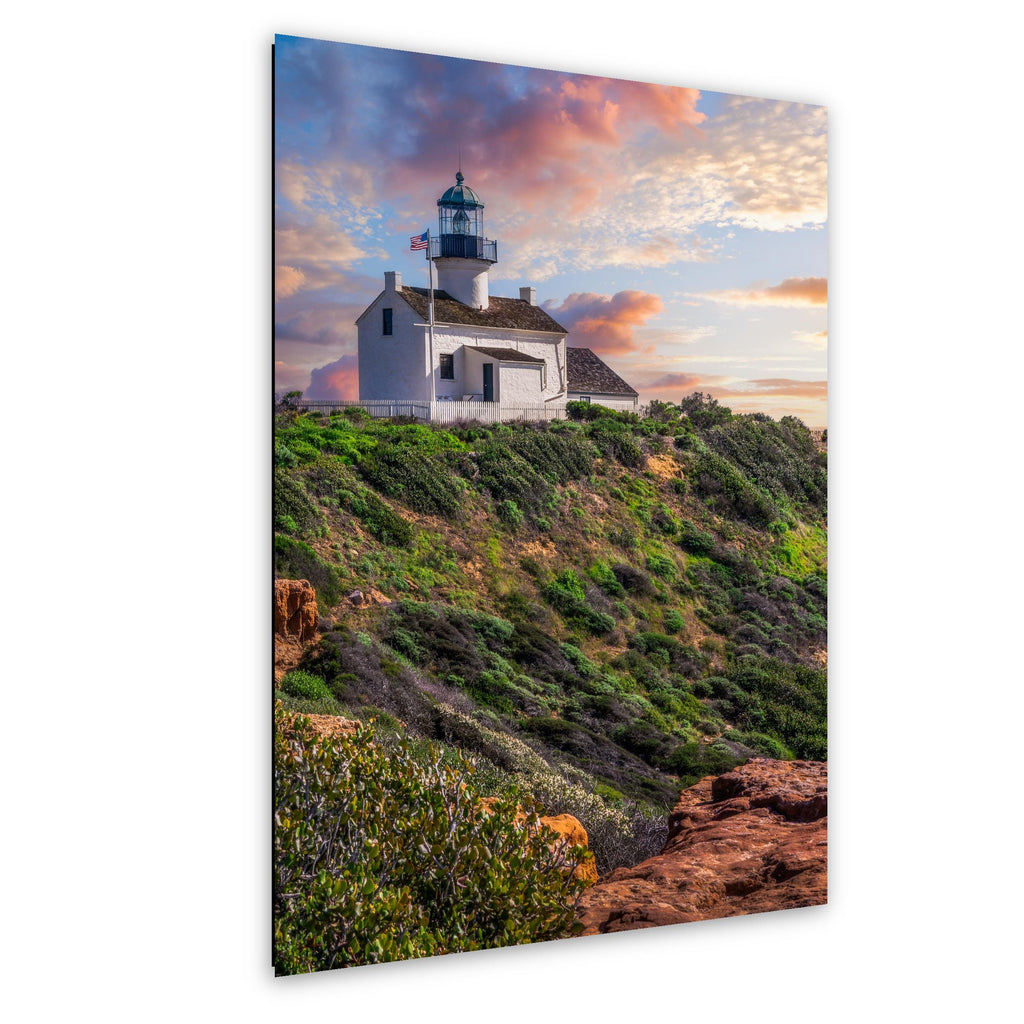 Beacon at Sunset: Point Loma Lighthouse San Diego California Photo Wall Art
