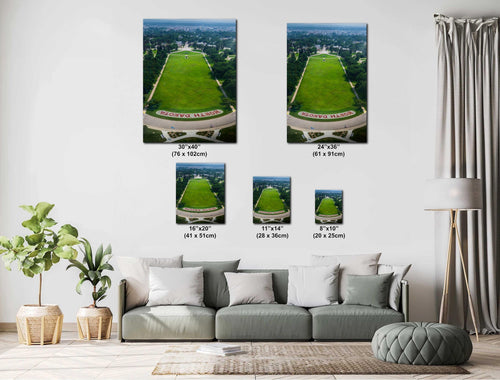 Bismarck North Dakota Capitol Grounds Aerial Photography Wall Art
