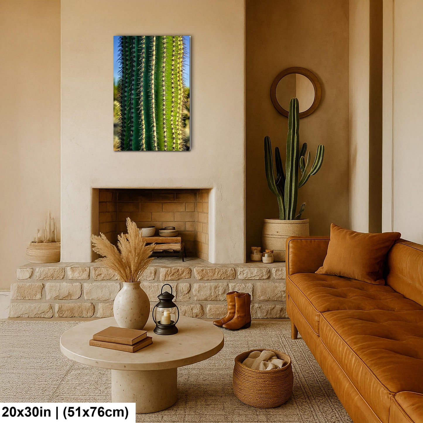 Saguaro Cactus Close-Up Photography Print, Oro Valley Arizona Desert Wall Art, Southwestern Decor, Green Cactus Spines