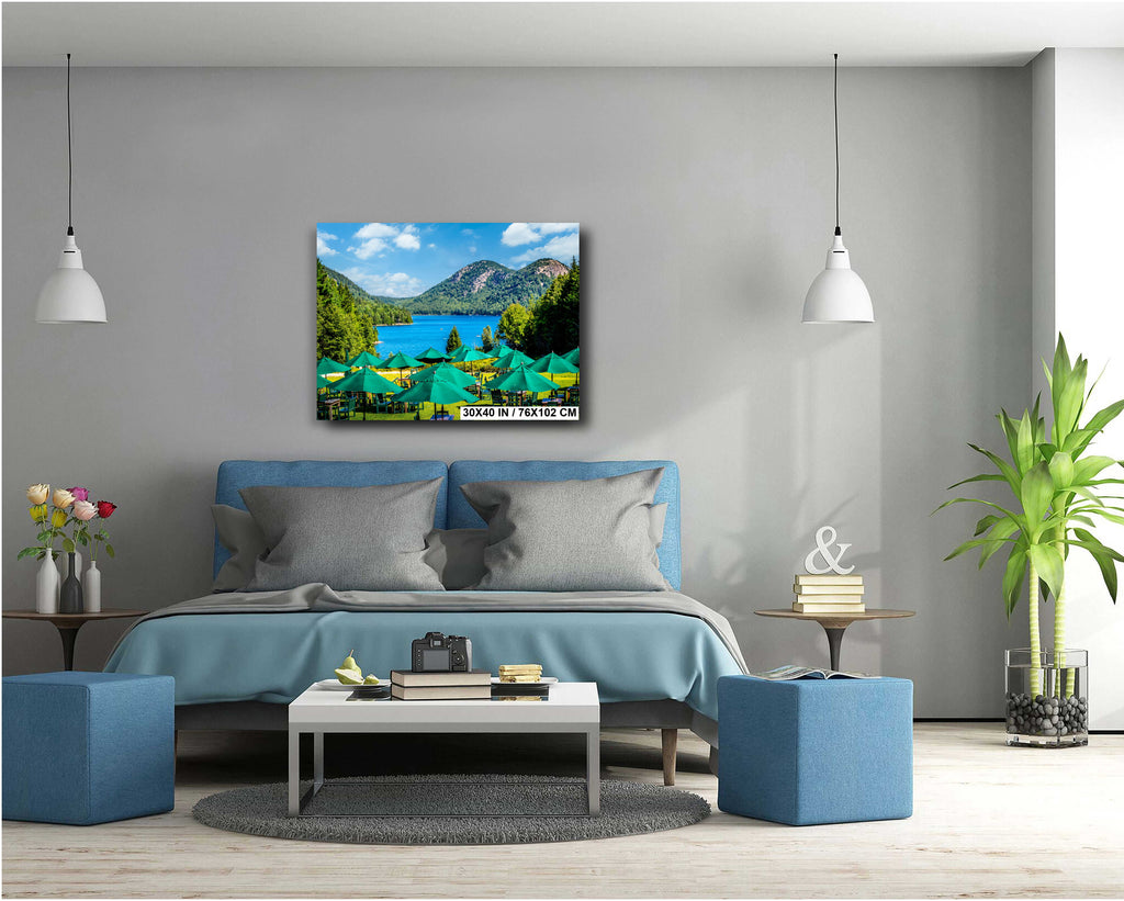 Acadia National Park Print: Jordan Pond Tea House, Maine Wall Art