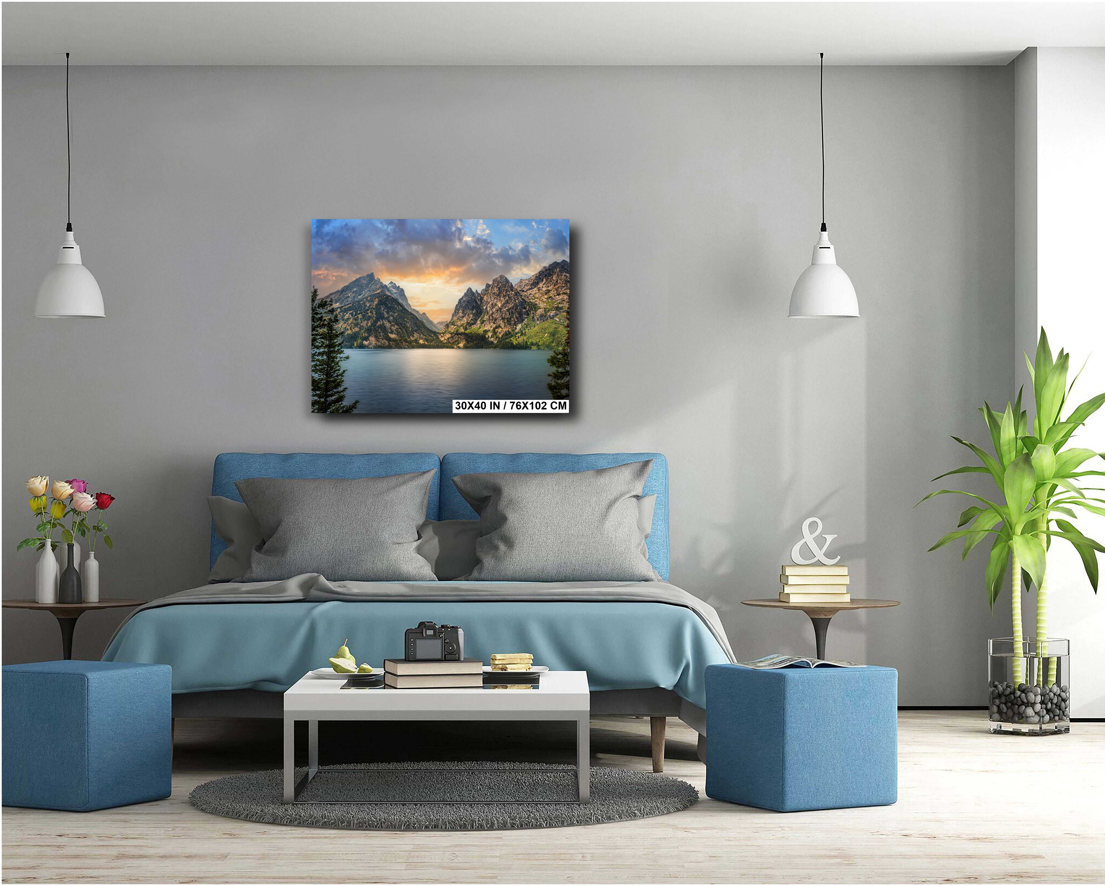 Cascading Beauty: Jenny Lake Wall Art Cascade Canyon Turnout Metal Acrylic Print Grand Teton National Park Landscape