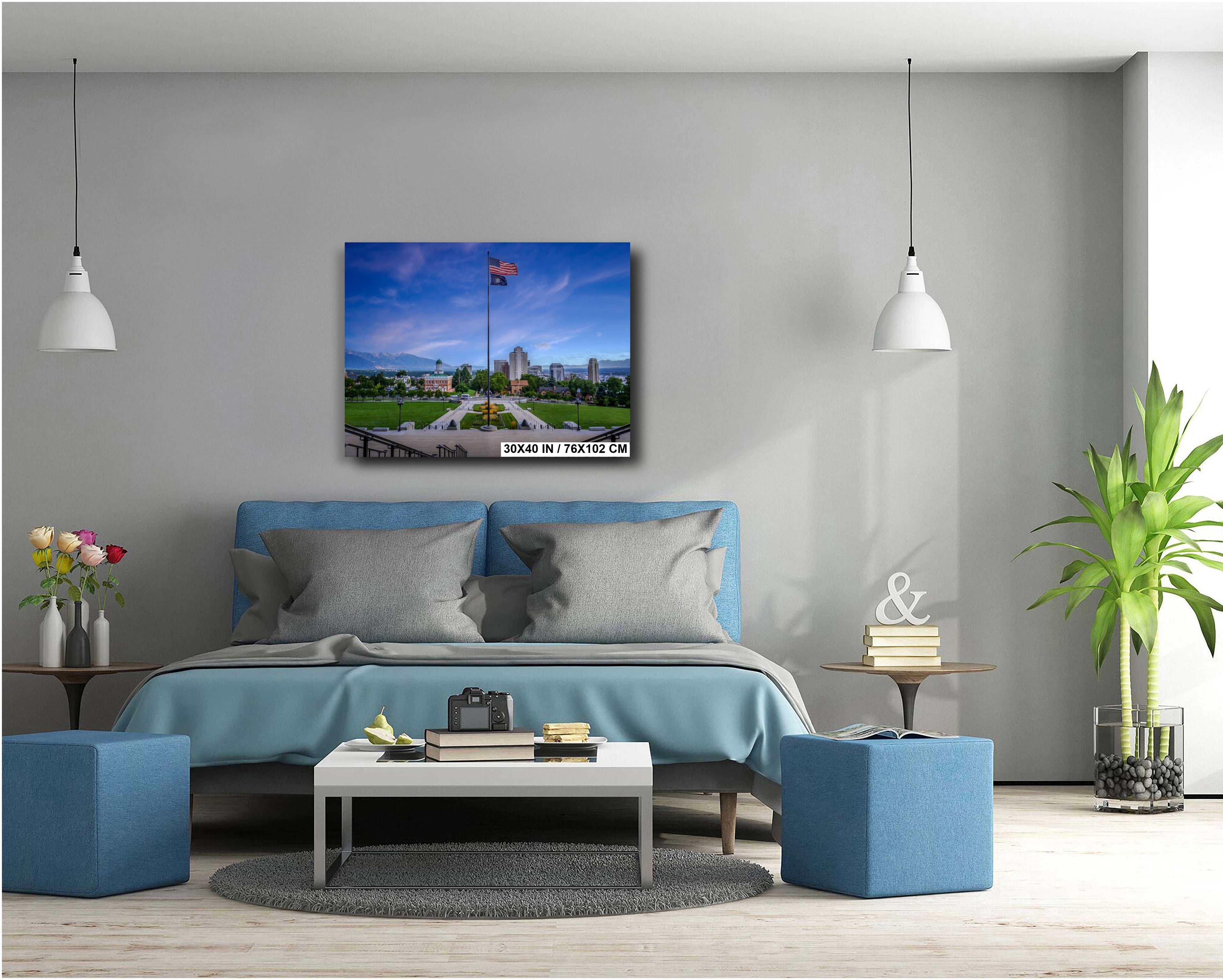 Utah State Capitol Photography Print: Salt Lake City Landscape Wall Art