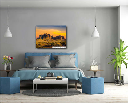 Superstition Mountains Sunrise Lost Dutchman State Park Apache Junction Arizona Wall Art