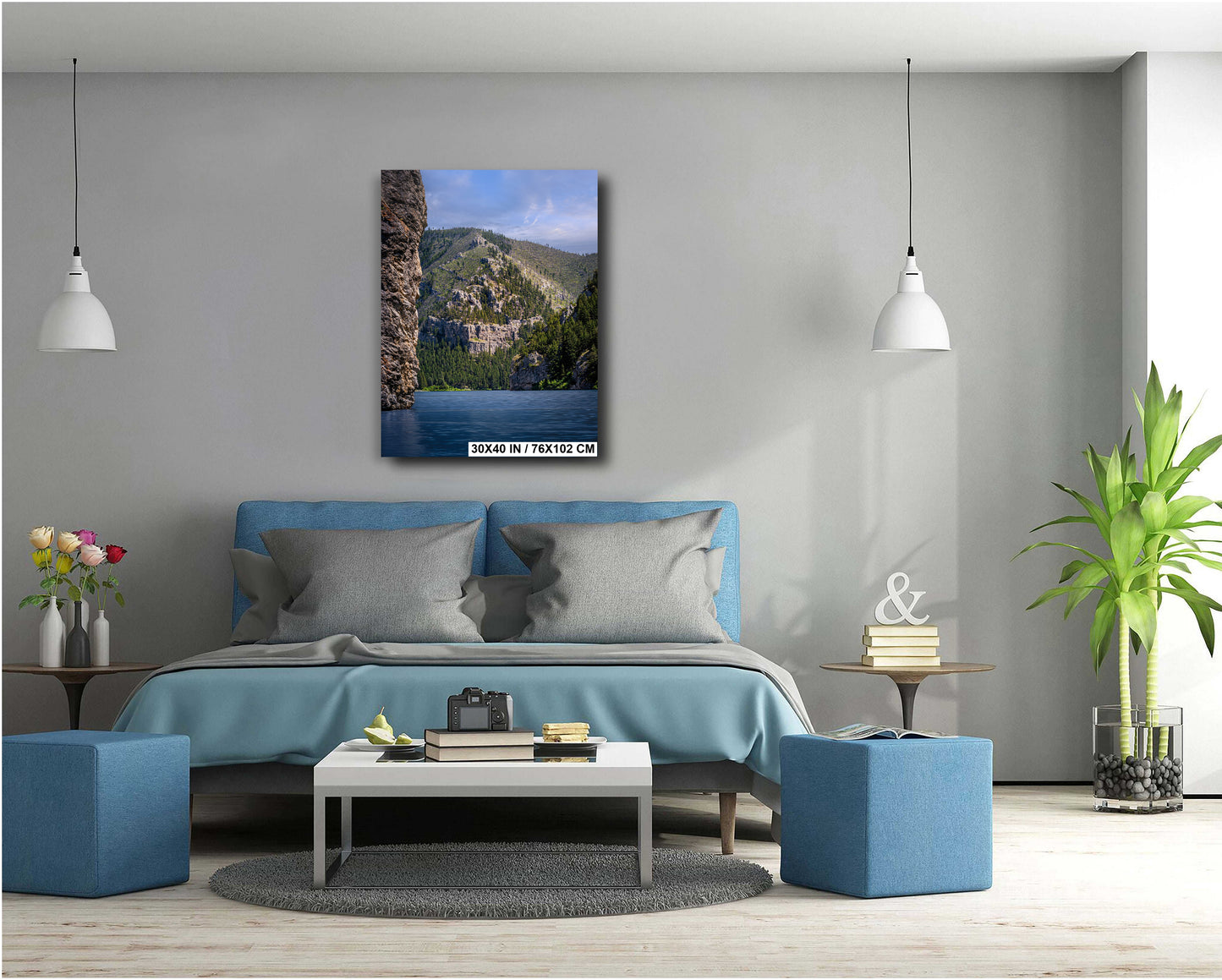 Gates of the Mountains, Montana Print: Rocky Shoreline Wall Art