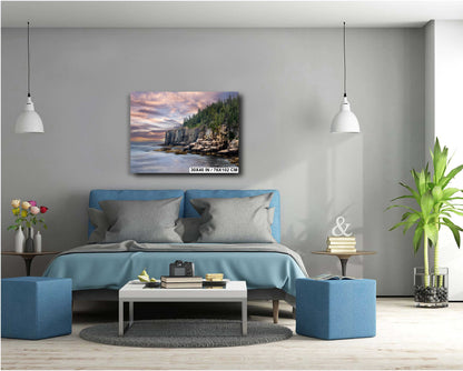 Otter Cliff Wall Art – Acadia National Park Rugged Coastal Cliff Landscape Print