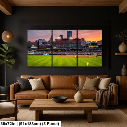 St. Paul Saints Baseball CHS Field Twilight Photography Print, Downtown Minnesota Stadium Art, Urban Ballpark Decor