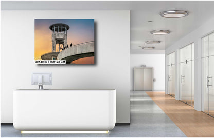 Everglades Overlook Watchtower: Shark Valley Observation Tower, Everglades National Park Florida Print Wall Art Acrylic/Metal/Canvas