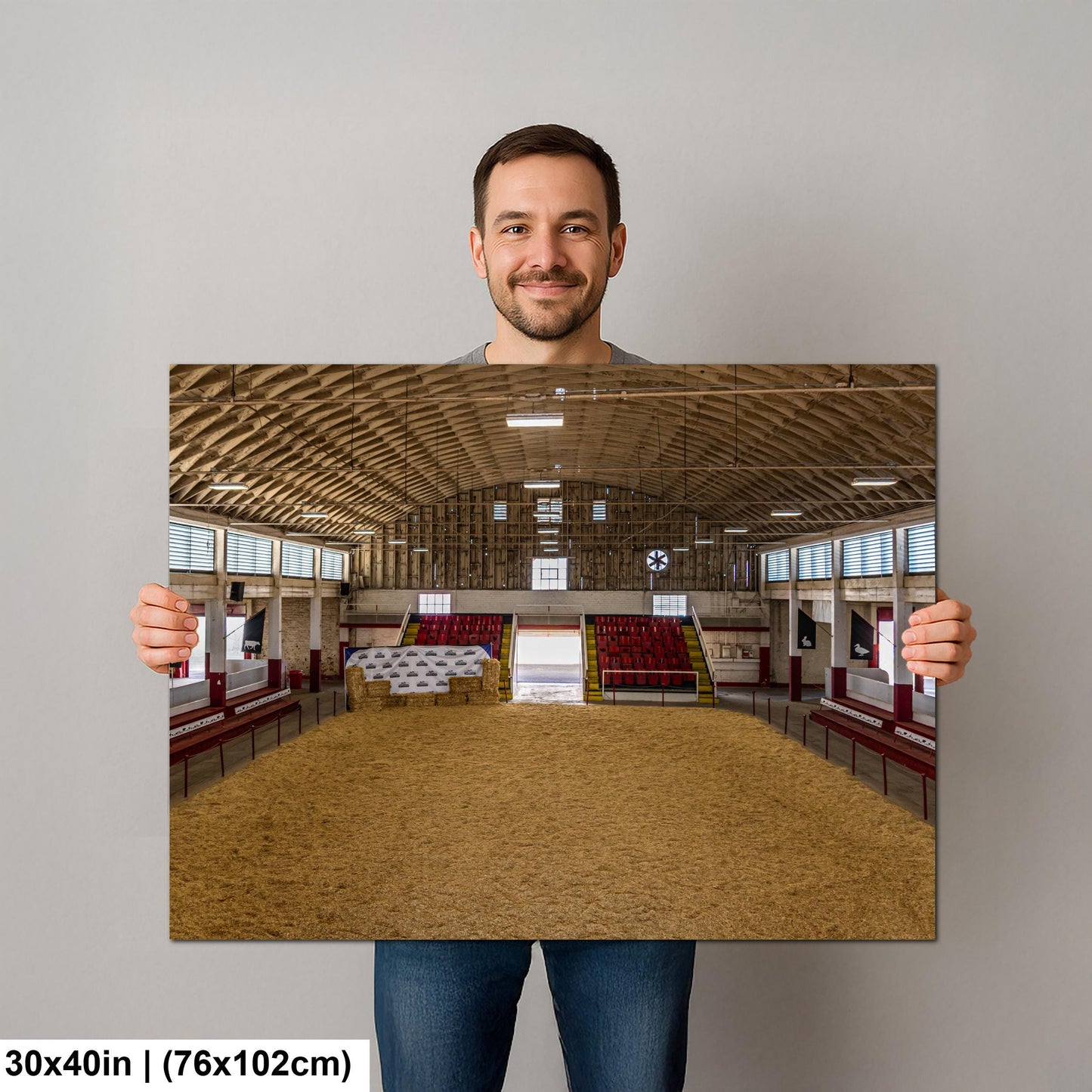 Historic Livestock Pavilion Interior, Apache Junction Arizona Photography Print