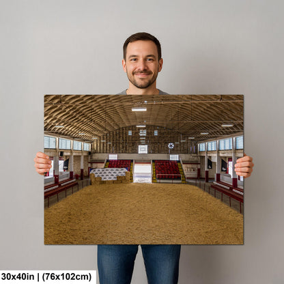 Historic Livestock Pavilion Interior, Apache Junction Arizona Photography Print