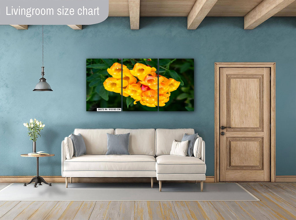 Yellow Bells Flower Print: Tucson Botanical Photography, Arizona Nature Art